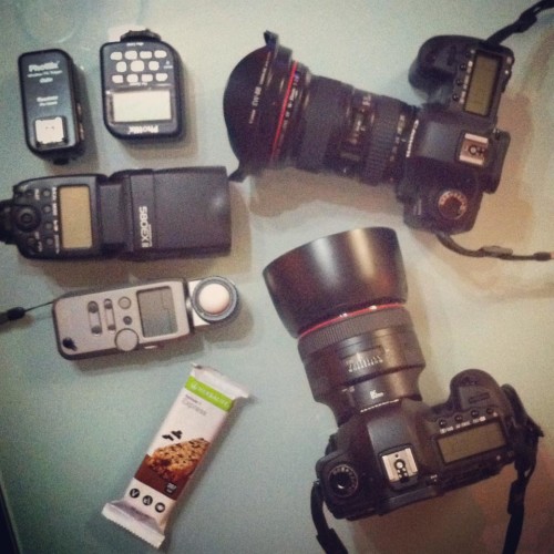 fotógrafos y fotómetro de mano