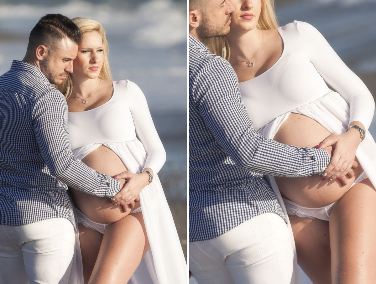 fotos embarazada playa motril