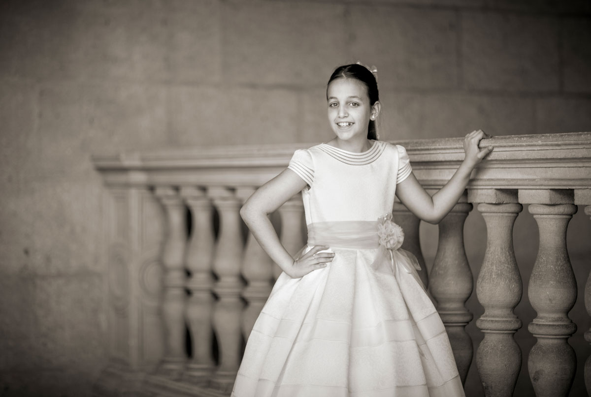 fotos de comunión de niñas en Alhambra. Alejandro Gonzalo Fotógrafo